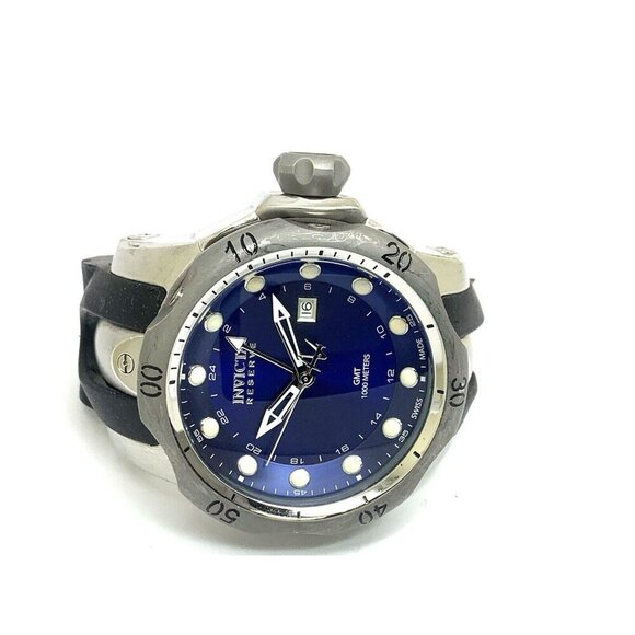 Invicta Men's Watch 6587 Reserve GMT Diver Swiss Quartz Blue Dial MISSING BAND - Picture 4 of 8